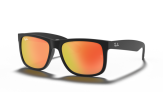 P&auml;ikeseprillid Ray-Ban Justin Black Red Mirror S
