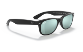 P&auml;ikeseprillid Ray-Ban New Wayfarer Black Silver Flash M