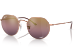 P&auml;ikeseprillid Ray-Ban Jack Rose Gold Gold/Red L