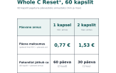 Whole C Reset, 60 kapslit (toidulisand loodusliku C-vitamiiniga)