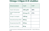 Omega 3 Algae A+E, 60 kapslit