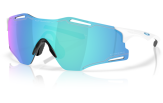 P&auml;ikeseprillid OAKLEY Cybr Zero Polished White Prizm Sapphire