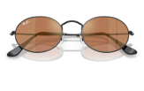 P&auml;ikeseprillid Ray-Ban Oval Black Brown Mirror Gold