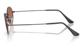 P&auml;ikeseprillid Ray-Ban Oval Black Brown Mirror Gold