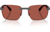 P&auml;ikeseprillid Ray-Ban 0RB4470CH Sand Grey Polarised Red L