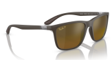 P&auml;ikeseprillid Ray-Ban 0RB4385 Brown Gold & Brown Polarised+