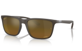 P&auml;ikeseprillid Ray-Ban 0RB4385 Brown Gold & Brown Polarised+