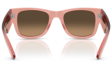 P&auml;ikeseprillid Ray-Ban Mega Wayfarer Transparent Pink Light Brown Gradient Black