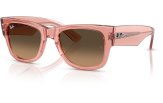 P&auml;ikeseprillid Ray-Ban Mega Wayfarer Transparent Pink Light Brown Gradient Black