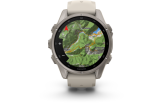 Spordikell Garmin fenix 9 43mm Standard - Titanium with Fog Grey Silicone Band
