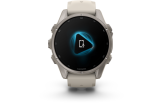 Spordikell Garmin fenix 9 43mm Standard - Titanium with Fog Grey Silicone Band