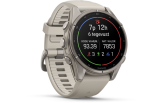 Spordikell Garmin fenix 9 43mm Standard - Titanium with Fog Grey Silicone Band