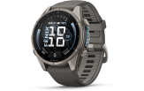 Spordikell Garmin fenix 9 43mm Standard - Titanium with Pebble Grey Silicone Band