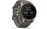 Spordikell Garmin fenix 9 43mm Standard - Titanium with Pebble Grey Silicone Band