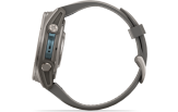 Spordikell Garmin fenix 9 43mm Standard - Titanium with Pebble Grey Silicone Band