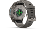 Spordikell Garmin fenix 9 43mm Standard - Titanium with Pebble Grey Silicone Band
