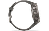 Spordikell Garmin fenix 9 43mm Standard - Titanium with Pebble Grey Silicone Band