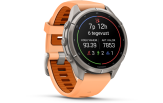 Spordikell Garmin fenix 9 43mm Pro inReach - Titanium with Shell Pink/Autumn Orange Silicone Band