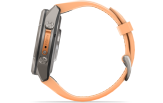 Spordikell Garmin fenix 9 43mm Pro inReach - Titanium with Shell Pink/Autumn Orange Silicone Band
