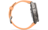 Spordikell Garmin fenix 9 43mm Pro inReach - Titanium with Shell Pink/Autumn Orange Silicone Band