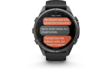 Spordikell Garmin fenix 9 43mm Pro inReach - Carbon Gray DLC Titanium with Black/Pebble Grey Silicone Band