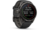 Spordikell Garmin fenix 9 43mm Pro inReach - Carbon Gray DLC Titanium with Black/Pebble Grey Silicone Band