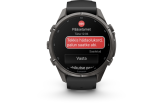Spordikell Garmin fenix 9 43mm Pro inReach - Carbon Gray DLC Titanium with Black/Pebble Grey Silicone Band