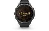 Spordikell Garmin fenix 9 43mm Pro inReach - Carbon Gray DLC Titanium with Black/Pebble Grey Silicone Band