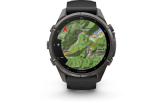 Spordikell Garmin fenix 9 43mm Pro inReach - Carbon Gray DLC Titanium with Black/Pebble Grey Silicone Band