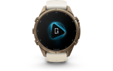 Spordikell Garmin fenix 9 43mm Pro inReach - Autumn Gold Titanium with Cream/French Grey Silicone Band