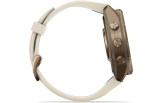 Spordikell Garmin fenix 9 43mm Pro inReach - Autumn Gold Titanium with Cream/French Grey Silicone Band