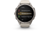 Spordikell Garmin fenix 9 43mm Pro - Titanium with Fog Grey/Dark Sandstone Silicone Band