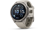 Spordikell Garmin fenix 9 43mm Pro - Titanium with Fog Grey/Dark Sandstone Silicone Band
