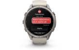 Spordikell Garmin fenix 9 43mm Pro - Titanium with Fog Grey/Dark Sandstone Silicone Band