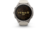 Spordikell Garmin fenix 9 43mm Pro inReach - Titanium with Fog Grey/Dark Sandstone Silicone Band