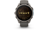 Spordikell Garmin fenix 9 47mm Standard - Titanium with Pebble Grey Silicone Band
