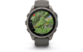 Spordikell Garmin fenix 9 47mm Standard - Titanium with Pebble Grey Silicone Band