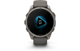 Spordikell Garmin fenix 9 47mm Standard - Titanium with Pebble Grey Silicone Band