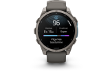 Spordikell Garmin fenix 9 47mm Standard - Titanium with Pebble Grey Silicone Band
