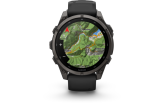 Spordikell Garmin fenix 9 47mm Standard - Carbon Grey DLC Titanium with Black Silicone Band