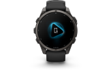 Spordikell Garmin fenix 9 47mm Standard - Carbon Grey DLC Titanium with Black Silicone Band