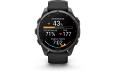 Spordikell Garmin fenix 9 47mm Standard - Carbon Grey DLC Titanium with Black Silicone Band