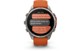 Spordikell Garmin fenix 9 47mm Pro inReach - Titanium with Autumn Orange/Spark Orange Silicone Band