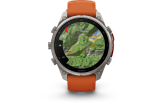 Spordikell Garmin fenix 9 47mm Pro inReach - Titanium with Autumn Orange/Spark Orange Silicone Band