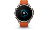 Spordikell Garmin fenix 9 47mm Pro inReach - Titanium with Autumn Orange/Spark Orange Silicone Band
