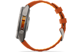 Spordikell Garmin fenix 9 47mm Pro inReach - Titanium with Autumn Orange/Spark Orange Silicone Band
