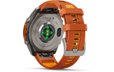 Spordikell Garmin fenix 9 47mm Pro inReach - Titanium with Autumn Orange/Spark Orange Silicone Band