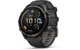 Spordikell Garmin fenix 9 47mm Pro inReach - Carbon Gray DLC Titanium with Black/Pebble Grey Silicone Band