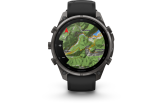 Spordikell Garmin fenix 9 47mm Pro inReach - Carbon Gray DLC Titanium with Black/Pebble Grey Silicone Band