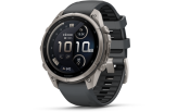 Spordikell Garmin fenix 9 47mm Pro - Titanium with Graphite/Black Silicone Band